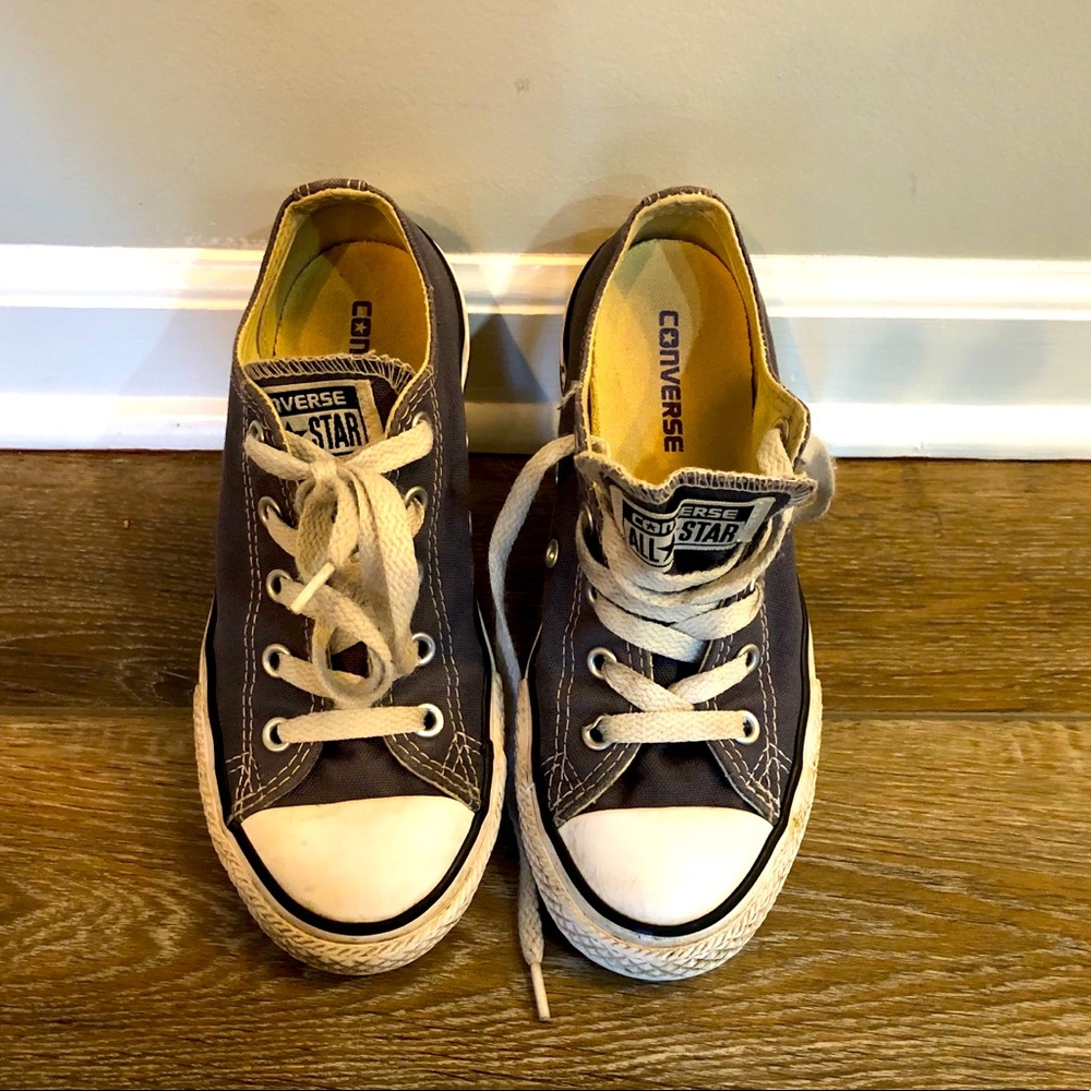 Converse Chuck Taylors Kid Size 1 Grey Canvas